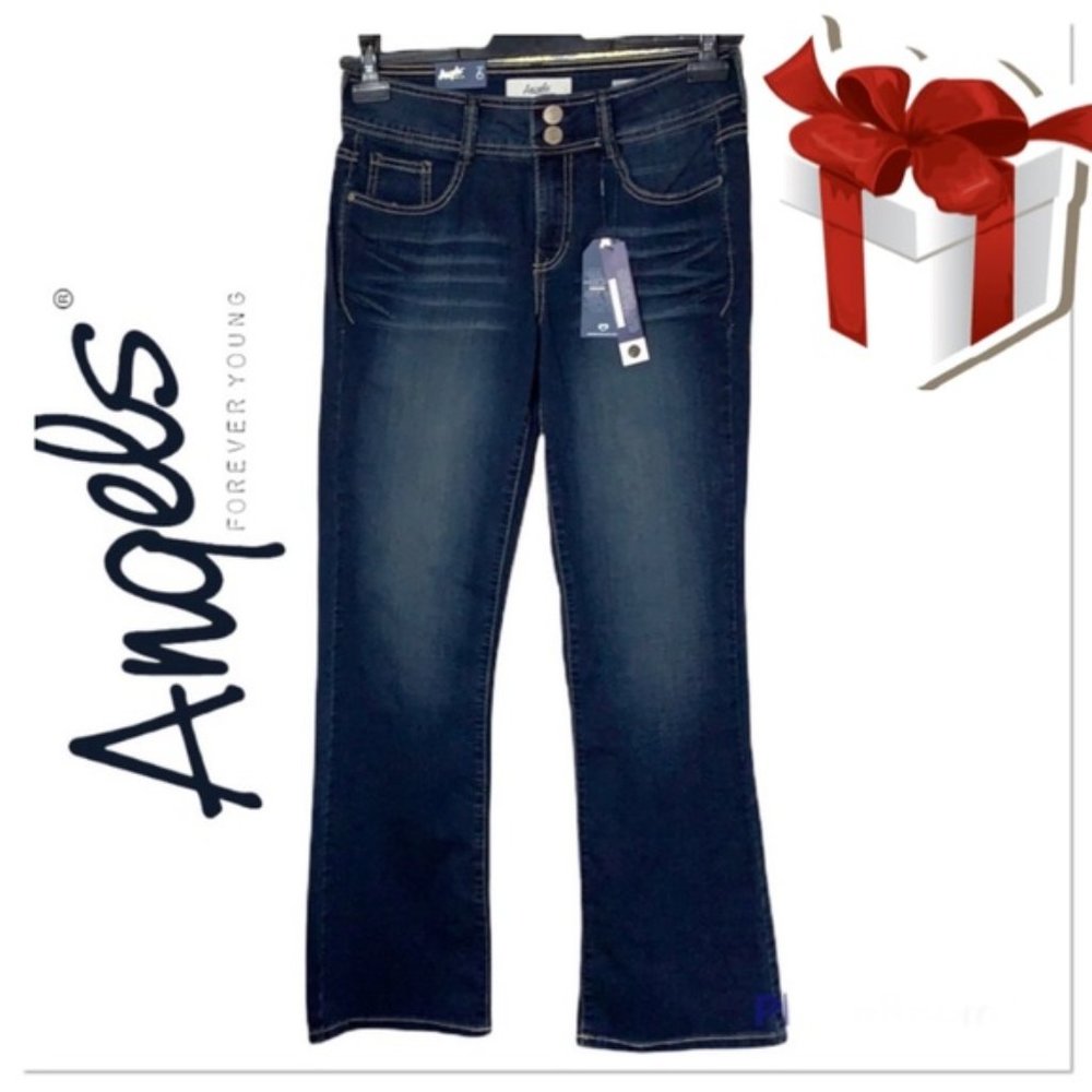 NWT🌺Angles forever young blue wash curvy bootcut jeans size 6